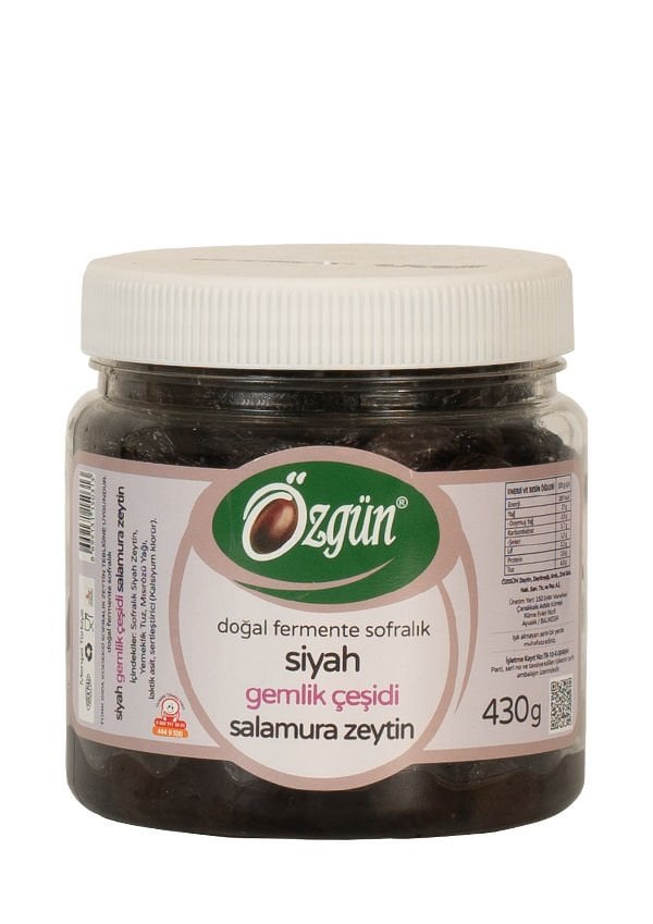 Gemlik Siyah Salamura Zeytin - 430 Gr. Pet Kav.