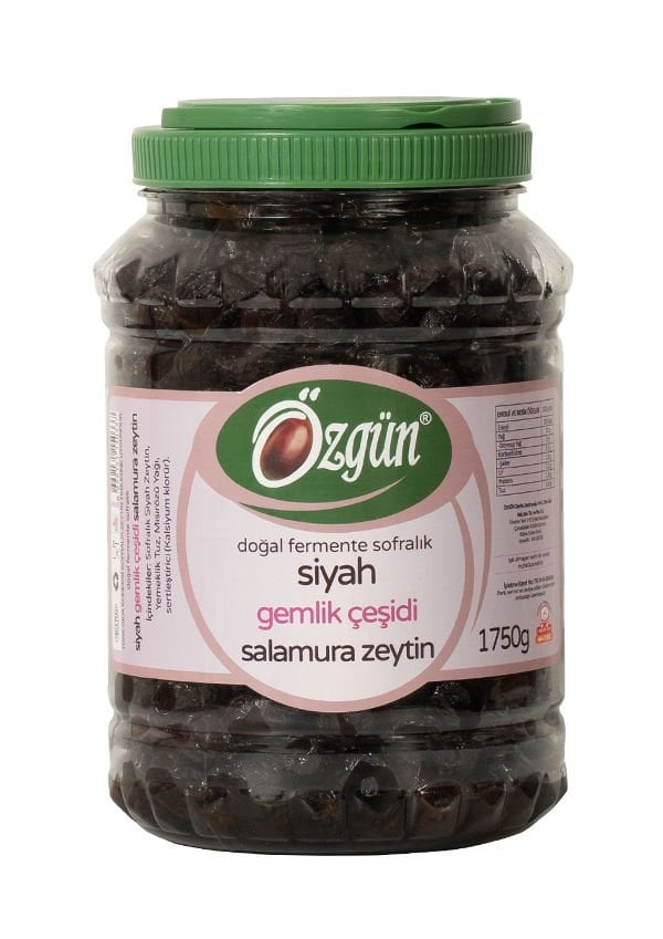 Gemlik Siyah Salamura Zeytin - 2 lik Pet Kav.