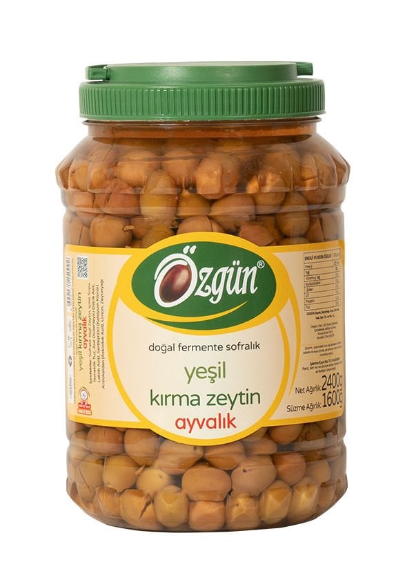 Ayvalık Kırma Yeşil Zeytin - 2 lik Pet Kav.