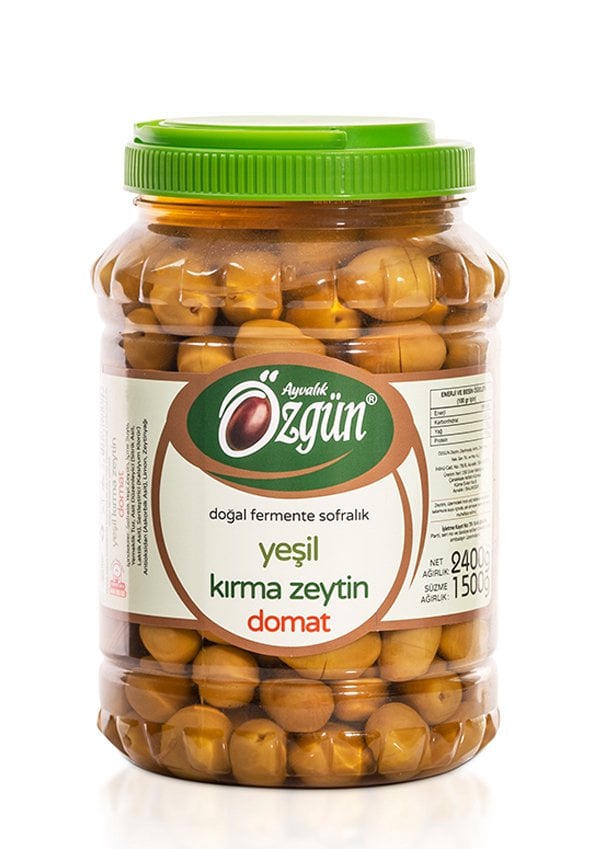 Domat Kırma Yeşil Zeytin - 2 lik Pet Kav.