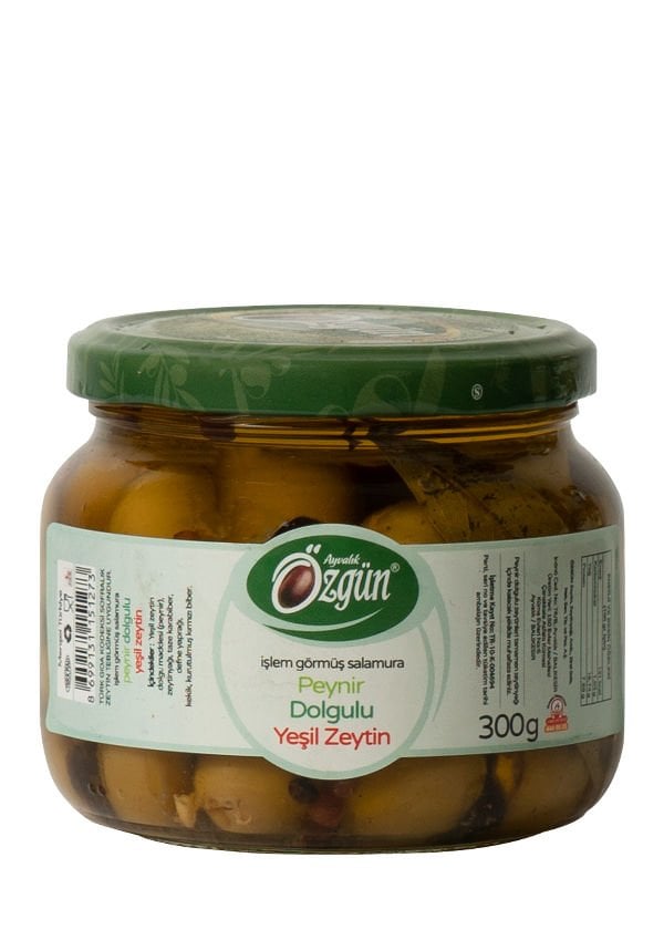 Peynir Dolgulu Yeşil Zeytin - 370 cc Cam Kav