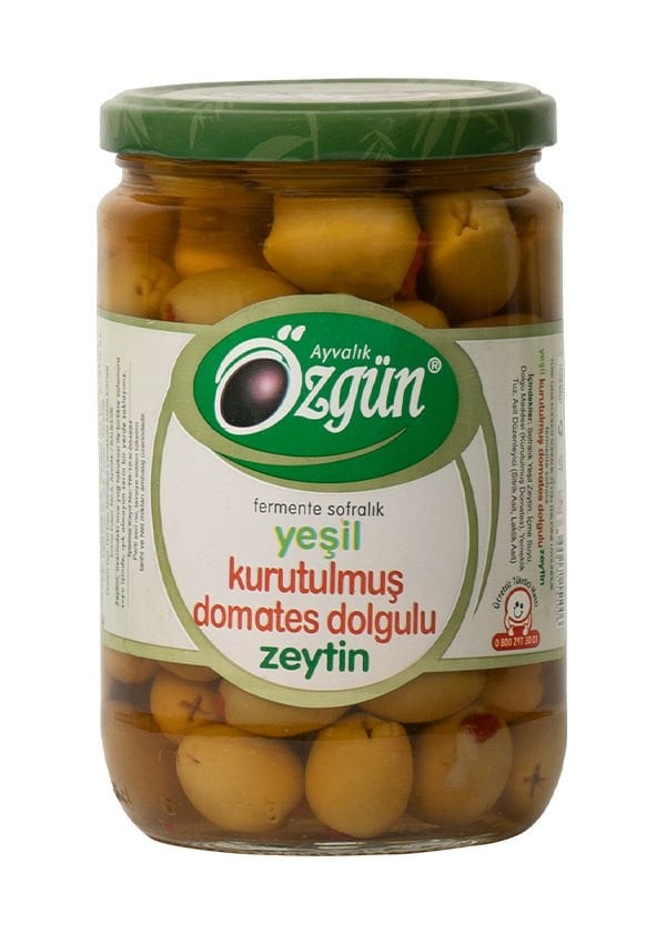 Kurutulmuş Domates Dolgulu Zeytin - 1/2 Lik Cam Kav.