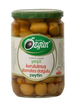 Kurutulmuş Domates Dolgulu Zeytin - 1/2 Lik Cam Kav.