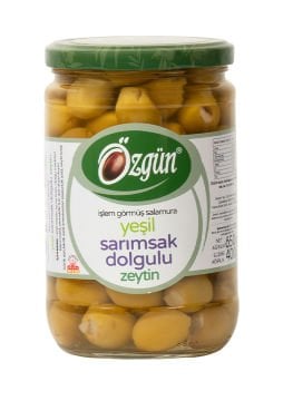 Sarımsak Dolgulu Zeytin - 1/2 Lik Cam Kav.