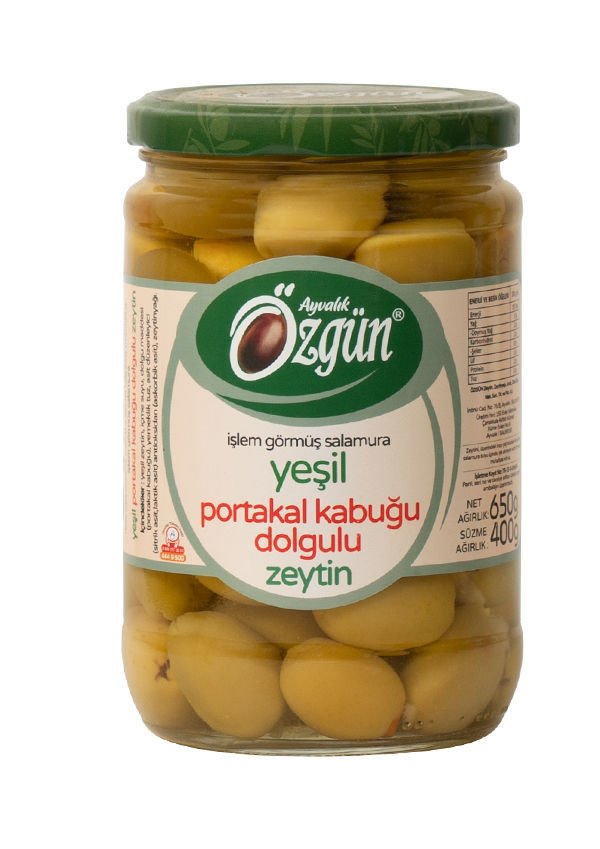 Portakal Kabuğu Dolgulu Zeytin - 1/2 Lik Cam Kav.