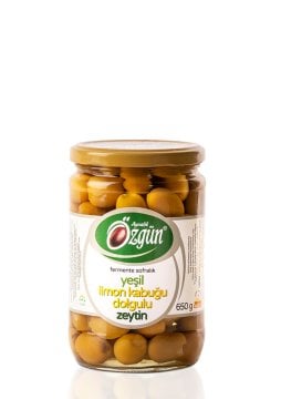 Limon Kabuğu Dolgulu Zeytin - 1/2 Lik Cam Kav.