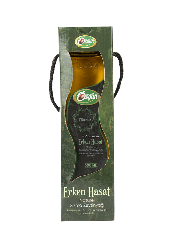 Erken Hasat Zeytinyağı - 500 ml Kıvrımlı Şişe