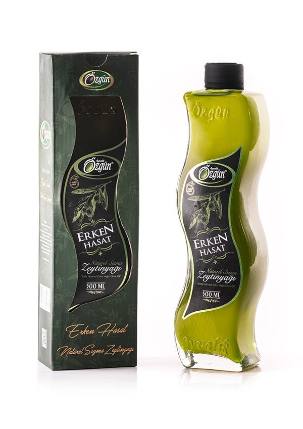 Erken Hasat Zeytinyağı - 500 ml Kıvrımlı Şişe