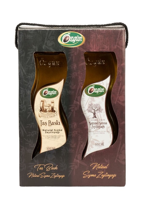 Taş Baskı & Naturel Sızma Zeytinyağı - 2 li Paket