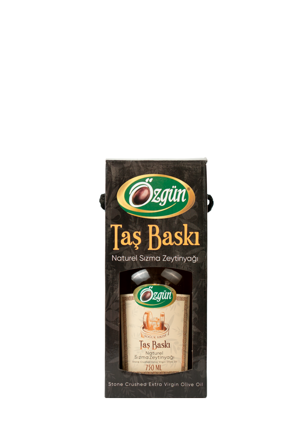Taş Baskı Zeytinyağı - 750 ml Kare Şişe