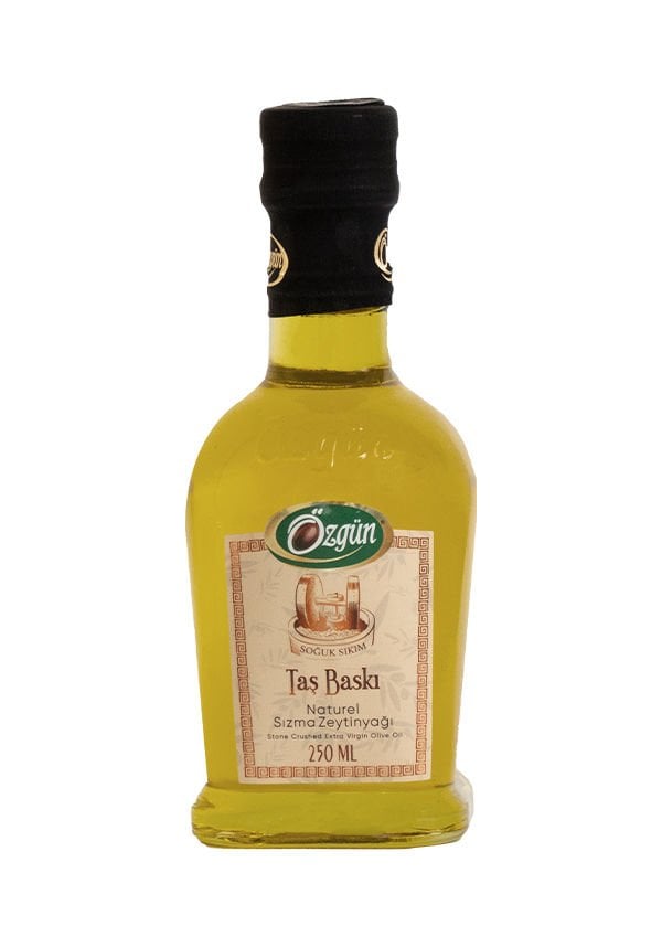 Taş Baskı Zeytinyağı - 250 ml Kare Şişe