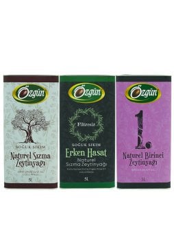 Özgün Zeytinyağı Üçlüsü - 5 L Üçlü