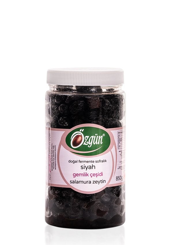 Gemlik Salamura Siyah Zeytin - 1 lik Pet Kav.
