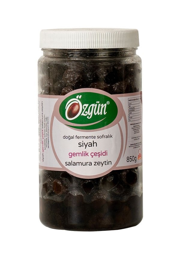Gemlik Salamura Siyah Zeytin - 1 lik Pet Kav.
