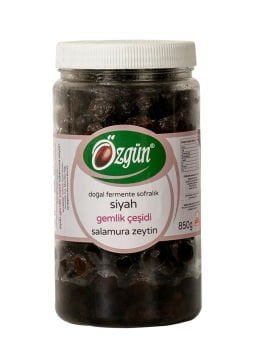Gemlik Salamura Siyah Zeytin - 1 lik Pet Kav.