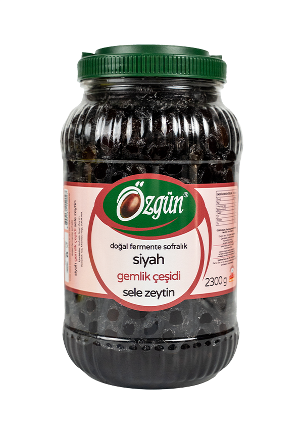 Gemlik Siyah Sele Zeytin - 3 lük Pet Kav.
