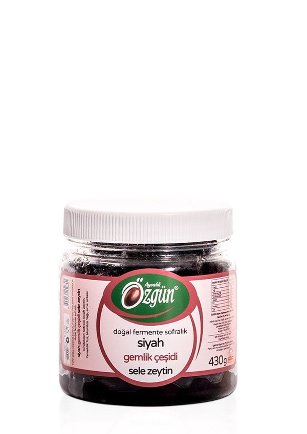 Gemlik Siyah Sele Zeytin - 430 Gr. Pet Kav.