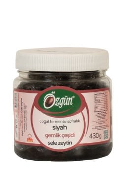 Gemlik Siyah Sele Zeytin - 430 Gr. Pet Kav.