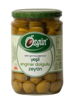 Enginar Dolgulu Zeytin - 1/2 Lik Cam Kav.
