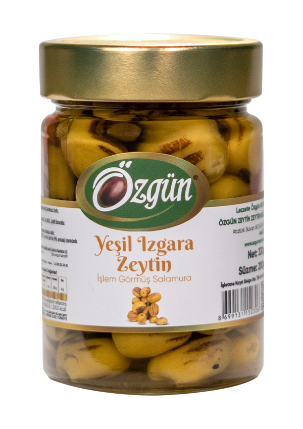 Izgara Yeşil Zeytin- 350 ml Cam Kav.