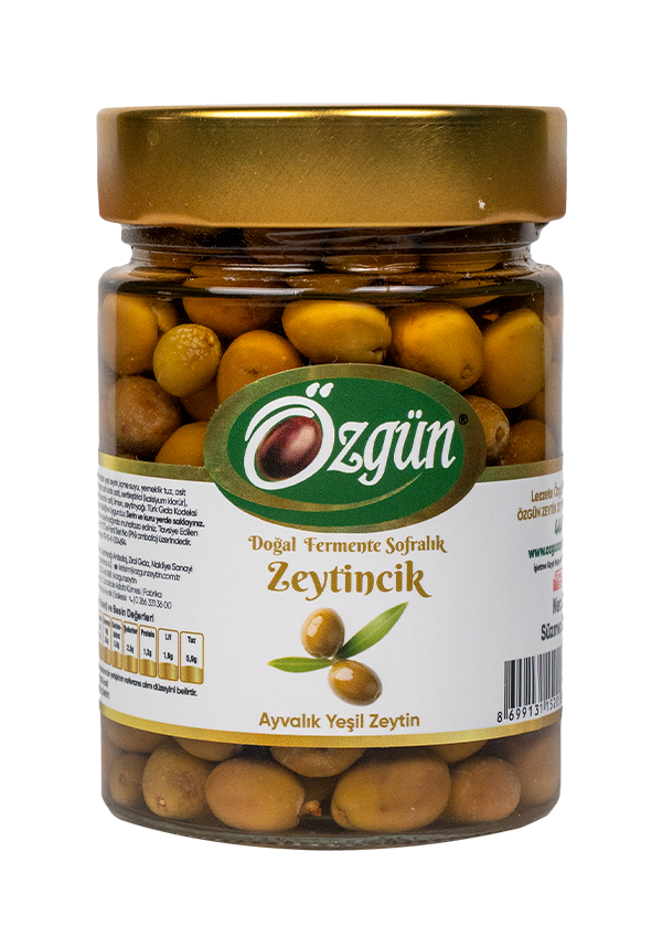 Sofralık Yeşil Zeytincik - 330 Gr Cam Kav.