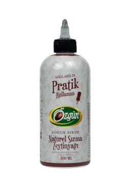 Naturel Sızma Zeytinyağı - 500 ml Sıkılabilir Pratik Pet Şişe