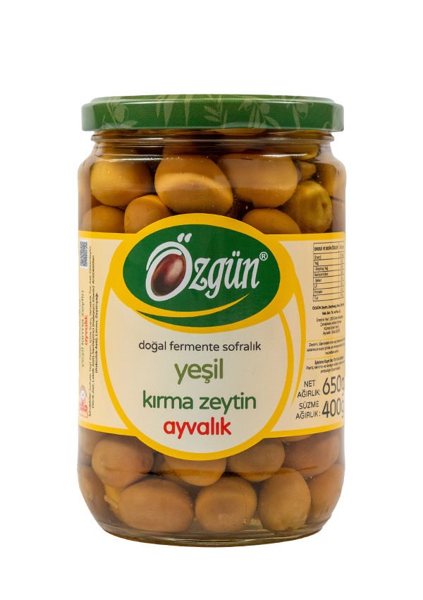 2025-2026 Sezonu Yeni Ayvalık Kırma Zeytin - 1/2 Lik Cam Kav.
