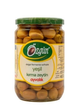 2025-2026 Sezonu Yeni Ayvalık Kırma Zeytin - 1/2 Lik Cam Kav.