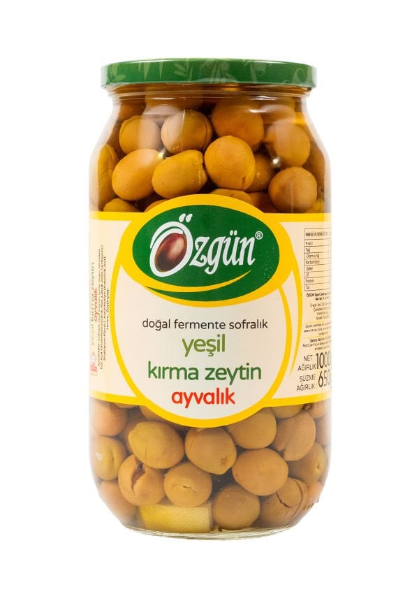 2025-2026 Sezonu Yeni Ayvalık Kırma Zeytin - 1 lik Cam Kav .