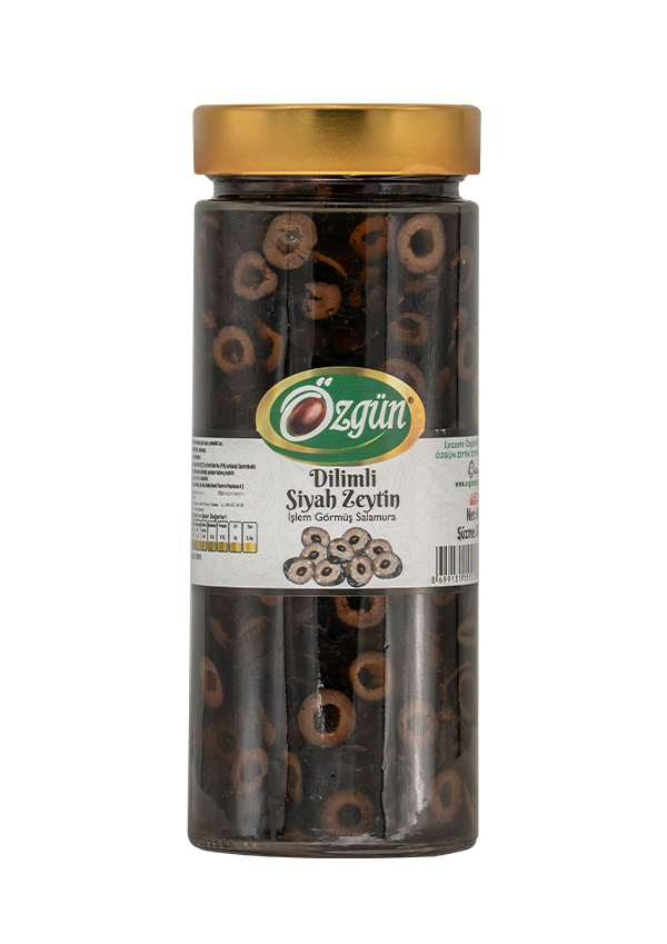 Dilimli Siyah Zeytin - 600 Gr Cam Kav.