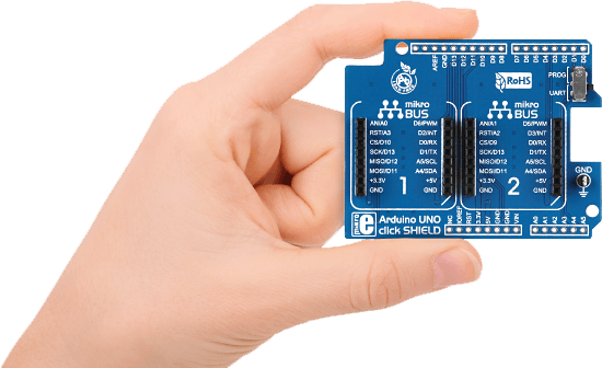 ARDUINO UNO CLICK SHIELD