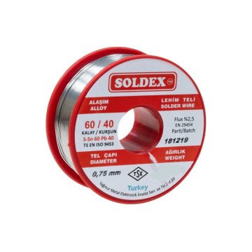 Soldex Lehim Teli 0.75 mm 100gr 60/40