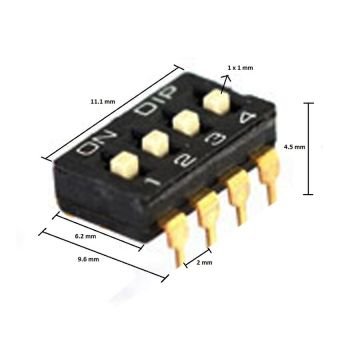 4 lü Smd Dip Switch