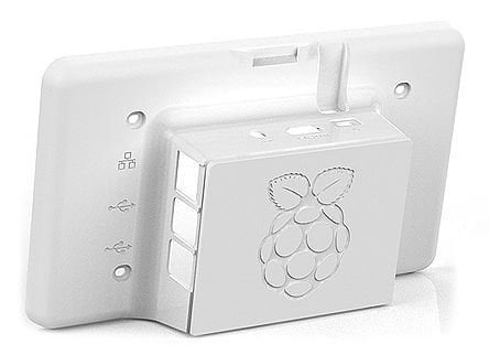 Raspberry Pi 3 için 7 inç Orijinal Ekran Kasası Beyaz