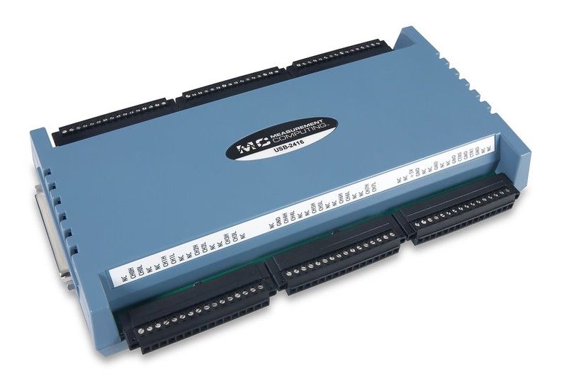 MCC USB-2416-4AO Expandable Thermocouple and Voltage Measurement USB DAQ Device