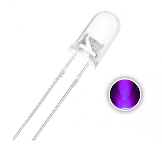 LED 5 mm. Ultraviyole LED