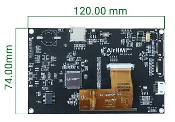 Elementary 4.3'' Resistive Touch HMI Ekran