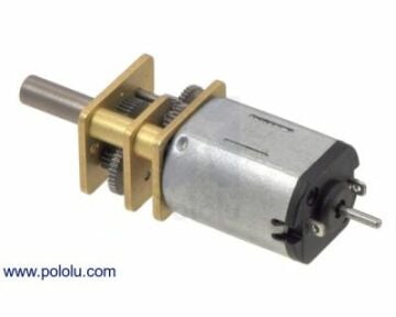 Pololu 10:1 Micro Metal Redüktörlü Motor HP 6V 3100rpm - Uzun Şaft PL-2211