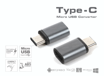 MIKRO USB - USB 3.1 TYPE-C DÖNÜŞTÜRÜCÜ