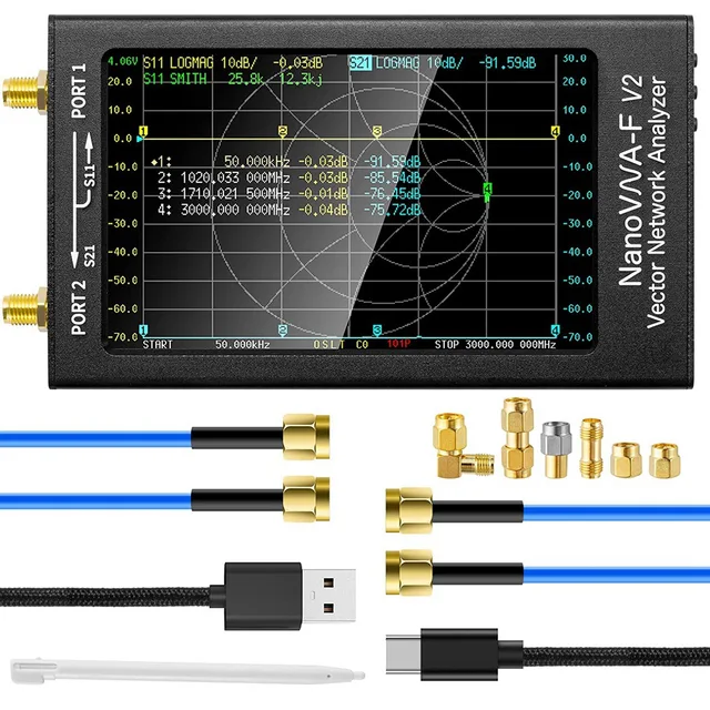 NanoVNA-F V2 Vektör Network Analizör 3Ghz