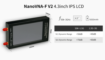NanoVNA-F V2 Vektör Network Analizör 3Ghz