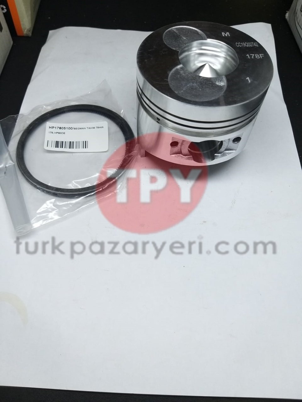 PİSTON SEGMAN 178mm HP178FE SU178M