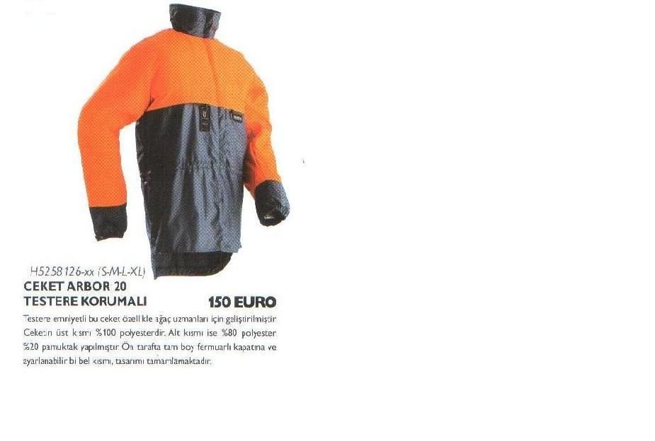 TESTERE KORUMALI CEKET ARBOR 20