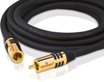 Oehlbach NF SUB Subwoofer Cable Black