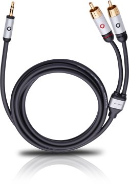 Oehlbach i-Connect J-35/R 3.5mm-2RCA Audio Cable (3 METRE)