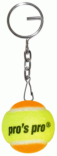 Key Chain tennis ball yellow/orange anahtarlık