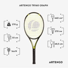 Artengo Tenis Raketi - TR160 Graph - Siyah - 270 gr.