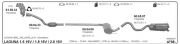 RENAULT LAGUNA CATALYTIC CONVERTER 1.6 - 1.8 - 2.0 16V (1998 - 01)