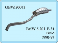 BMW 5.20 ARKA EGZOZ
