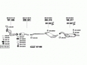 AUDI 80 MIDDLE EXHAUST 1.6/1.9.Dsl